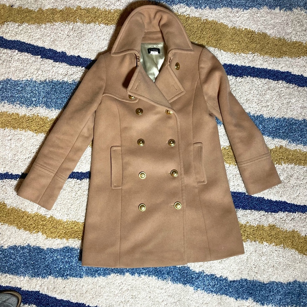 J.Crew Wool Camel Coat - 0P